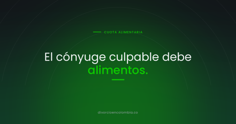 El cónyuge culpable debe alimentos.