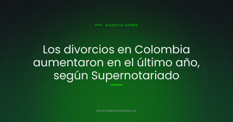 Los divorcios en Colombia aumentaron en el último año, según Supernotariado