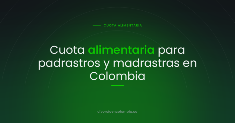 Cuota alimentaria para padrastros y madrastras en Colombia