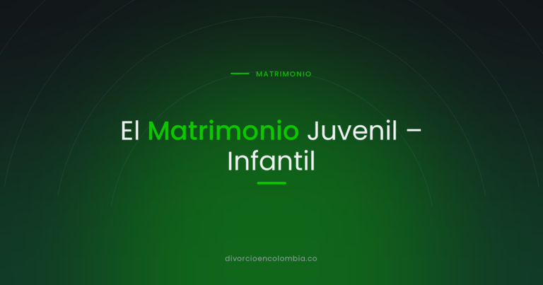 El Matrimonio Juvenil – Infantil