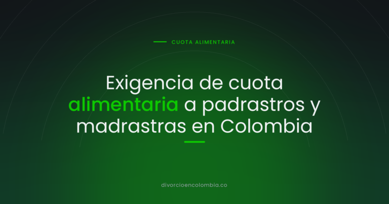 Exigencia de cuota alimentaria a padrastros y madrastras en Colombia